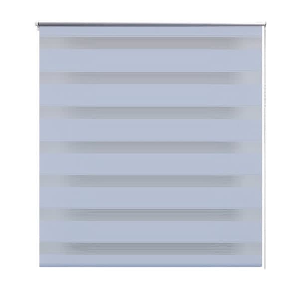 Rullegardin i zebradesign 60 x 120 cm hvid -  Rullegardiner
