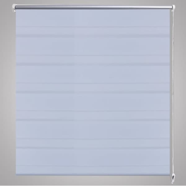 Rullegardin i zebradesign 60 x 120 cm hvid -  Rullegardiner