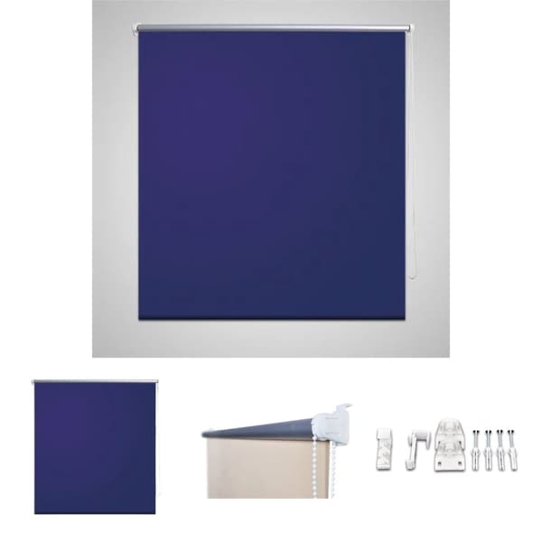 Mørklægningsrullegardin 60 x 120 cm marineblå -  Rullegardiner