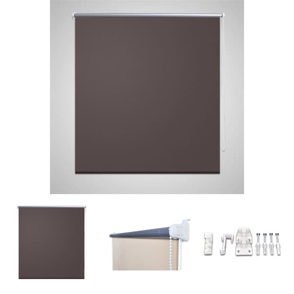 Rullgardin brun 80 x 175 cm mörkläggande -  Rullgardiner & persienner