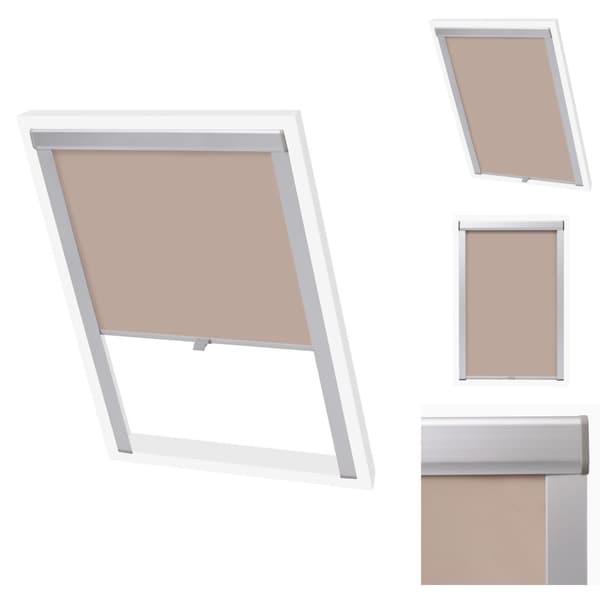 Rullegardiner - Living mørklægningsrullegardin beige MK06