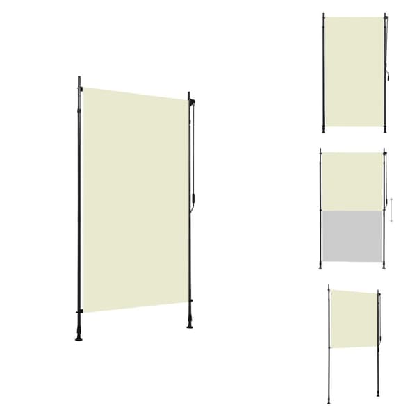 Rullgardiner & persienner - Living Rullgardin utomhus 120x270 cm gräddvit