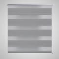 Miniatyrbillede 2 af 7: Rullegardiner - Rullegardin i zebradesign 120 x 230 cm grå