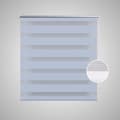 Miniatyrbillede 4 af 7: Rullegardiner - Rullegardin i zebradesign 90 x 150 cm hvid