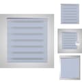 Miniatyrbillede 1 af 7: Rullegardiner - Rullegardin i zebradesign 90 x 150 cm hvid