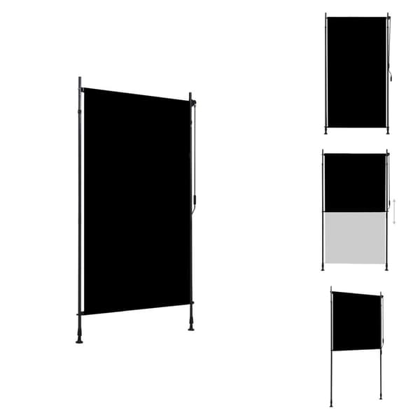 Rullgardiner & persienner - Living Rullgardin utomhus 120x270 cm antracit