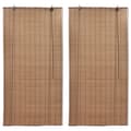 Miniatyrbild 2 av 7: Rullgardiner & persienner - Living Rullgardin bambu 2 st 120 x 220 cm brun