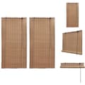 Miniatyrbild 1 av 7: Rullgardiner & persienner - Living Rullgardin bambu 2 st 120 x 220 cm brun