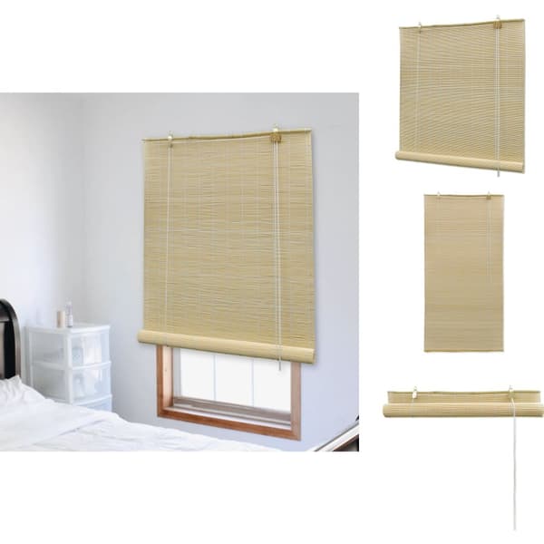 Rullegardiner - Living rullegardin 80x220 cm bambus naturfarvet