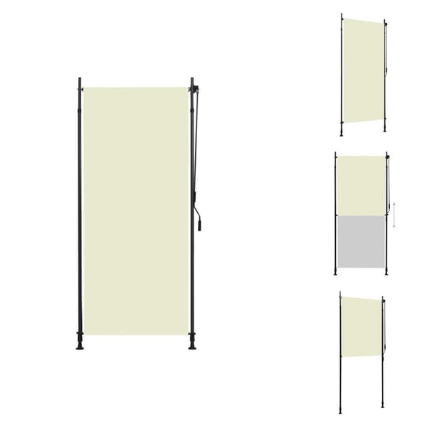 Rullgardiner & persienner - Living Rullgardin utomhus 100x270 cm gräddvit