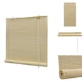 Miniatyrbild 1 av 7: Rullgardiner & persienner - Living Rullgardin i bambu 120 x 160 cm natur