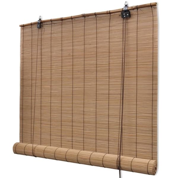 Rullegardiner - Living rullegardiner 2 stk. 100x160 cm bambus brun