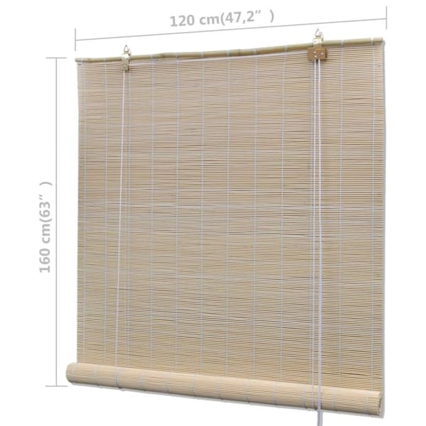Rullgardiner & persienner - Living Rullgardin naturlig bambu 2 st 120x160 cm
