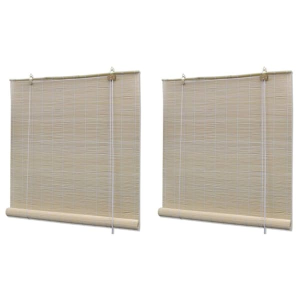 Rullgardiner & persienner - Living Rullgardin naturlig bambu 2 st 120x160 cm