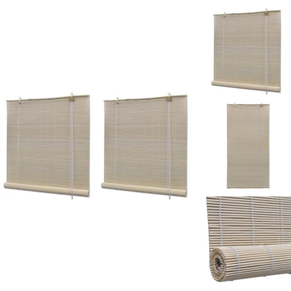 Rullgardiner & persienner - Living Rullgardin naturlig bambu 2 st 120x160 cm