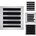 Miniatyrbillede 1 af 7: Rullegardiner - Rullegardin i zebradesign 60 x 120 cm sort