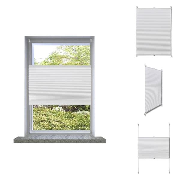 Rullegardiner - Plisserede blinde 70x150 cm hvid