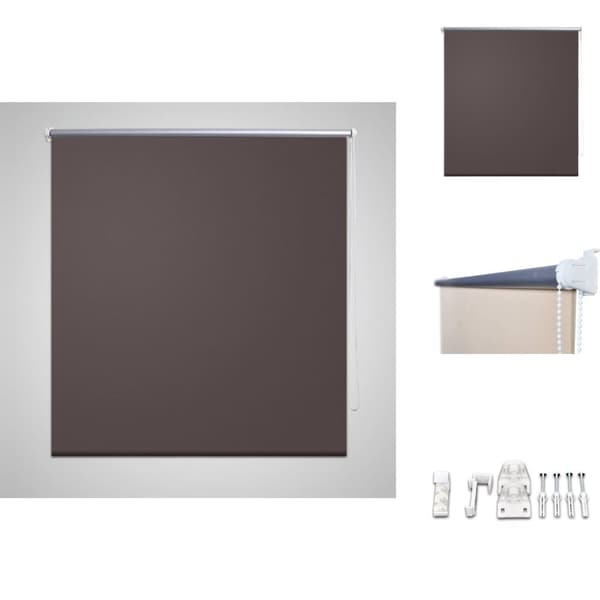 Rullgardiner & persienner - Rullgardin brun 160 x 230 cm mörkläggande