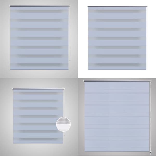 Rullgardin randig vit 70 x 120 cm transparent - Rullgardin - Rullgardiner - Home & Living