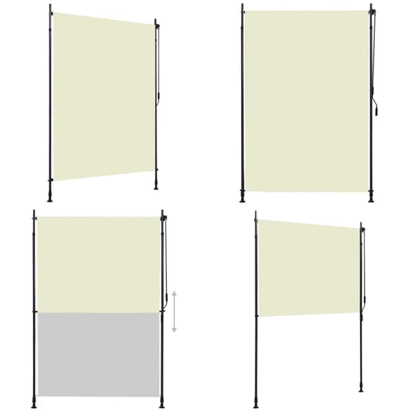 Udendørs rullegardin 150x270 cm cremefarvet - Rullegardin - Rullegardiner - Home & Living