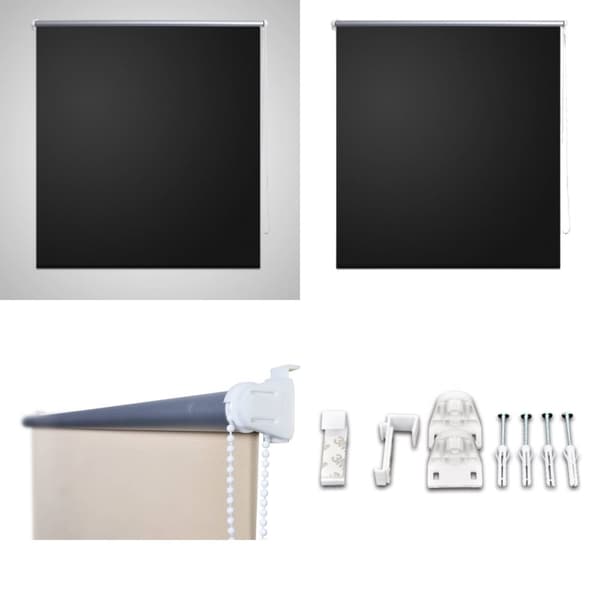 Rullgardin svart 100 x 175 cm mörkläggande - Rullgardin - Rullgardiner - Home & Living