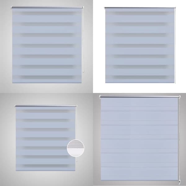 Rullegardin i zebradesign 140 x 175 cm hvid - Rullegardin I Zebradesign - Rullegardiner I Zebradesign - Home & Living