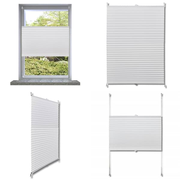 Plisségardin 110 x 150 cm vit - Gardin - Gardiner - Home & Living