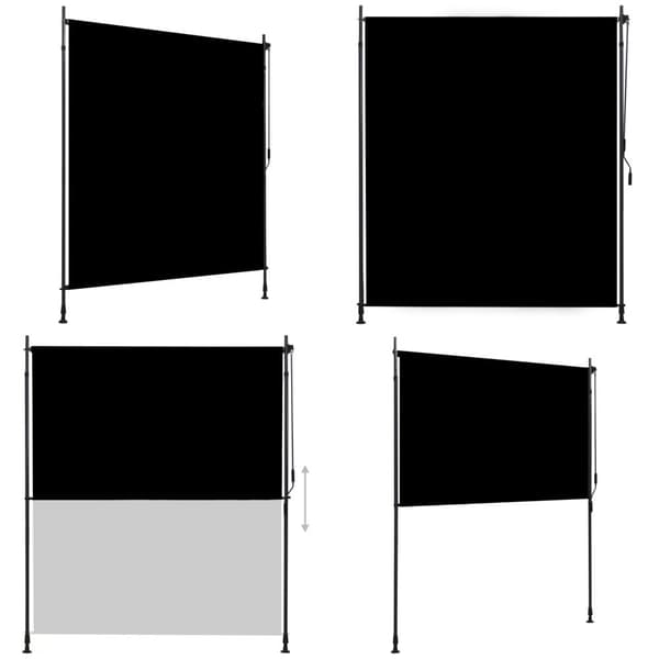 Udendørs rullegardin 200x270 cm antracitgrå - Rullegardin - Rullegardiner - Home & Living