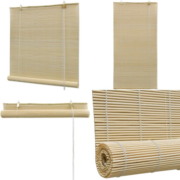 Rullegardin 120x160 cm naturlig bambus - Rullegardin - Rullegardiner - Home & Living