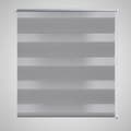 Miniatyrbillede 2 af 7: Rullegardin i zebradesign 140 x 175 cm grå - Duo Rullegardin - Duo Rullegardiner - Home & Living