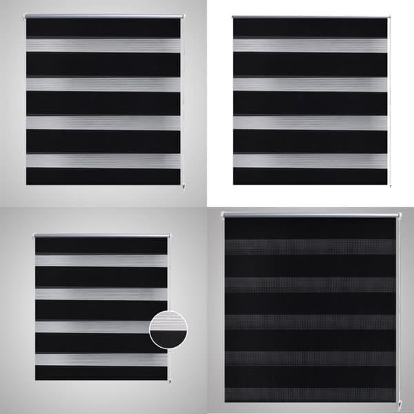 Rullgardin randig svart 40 x 100 cm transparent - Rullgardin - Rullgardiner - Home & Living