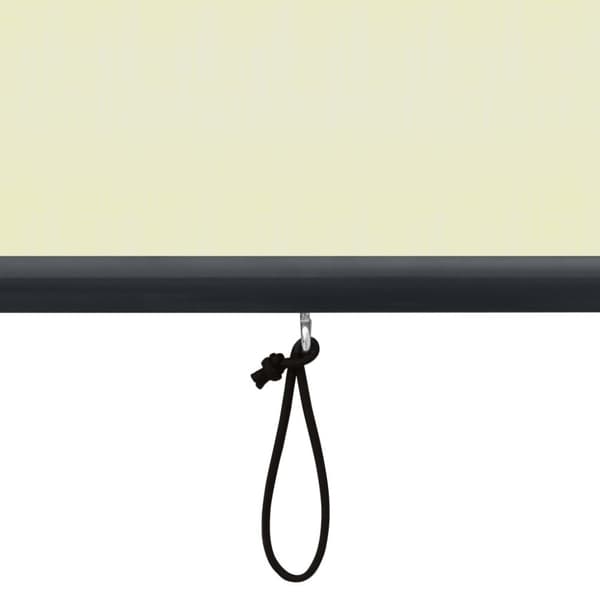 udendørs rullegardin 160x250 cm cremefarvet