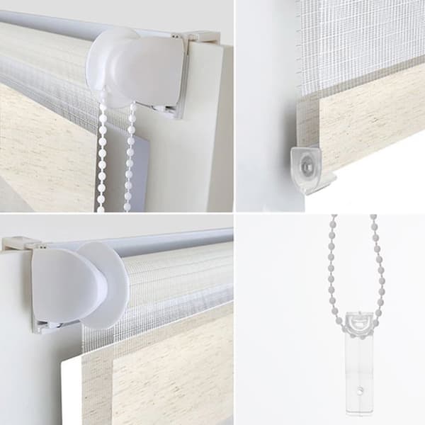 BLINDDECOR | EasyFix rullgardin UTAN VERKTYG - Rullgardinmått: 35x130 - Blindtygsmått: 32x125 - Linnegardin