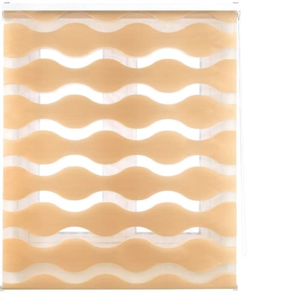 BLINDDECOR | Natt och dag Rullgardin 120x180 - Blind Tyg Mått: 117x175 - Beige Persienn