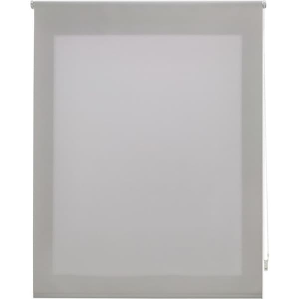 BLINDDECOR | Slät genomskinlig rullgardin 120 x 250 bredd i höjd – Mått persienntyg: 117 x 245 –: silver