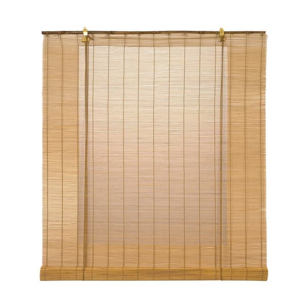 Rullpersienner Stor Planet Ocre Mango Bambu 150 x 175 cm
