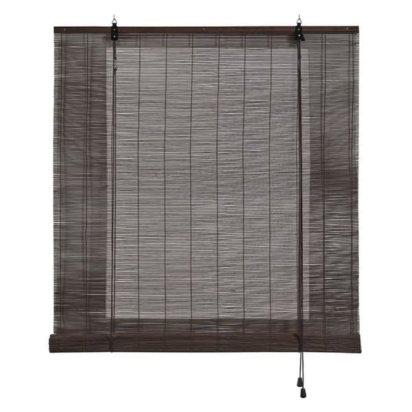 Rullpersienner Stor Planet Ocre Mörkbrun Wengue Bambu 90 x 175 cm