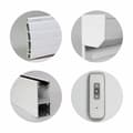 Miniatyrbillede 2 af 3: Persienne Hvid PVC Aluminium 155 x 120 cm