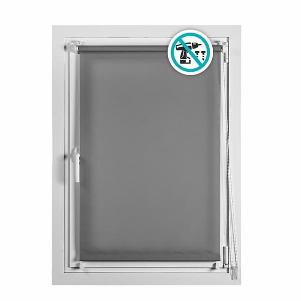 Rullaverhot Stor Planet Clip&Fix Harmaa 150 x 180 cm