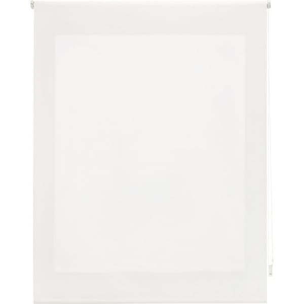 BLINDDECOR | Slät genomskinlig rullgardin 120 x 250 bredd i höjd - Mått persienntyg: 117 x 245 off-white