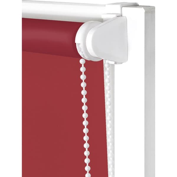 BLINDDECOR | Slät ogenomskinlig rullgardin EasyFix UTAN VERKTYG 87x180 - Blindtygsmått: 84x175 - Vinröd rullgardin