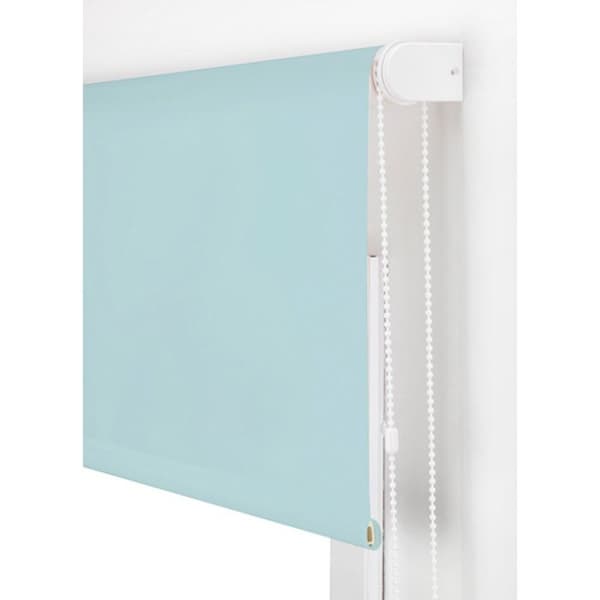 BLINDDECOR | Slät genomskinlig rullgardin 160 x 175 bredd vid persiennhöjd: 157 x 170 – Blindfärg: ljusblå