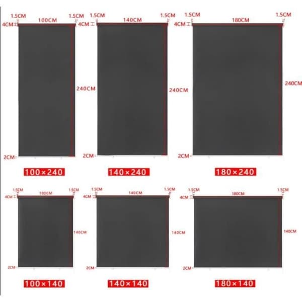 Förvaring utomhus för balkong - LARS360 - Solskydd - 140 x 240 cm - grå