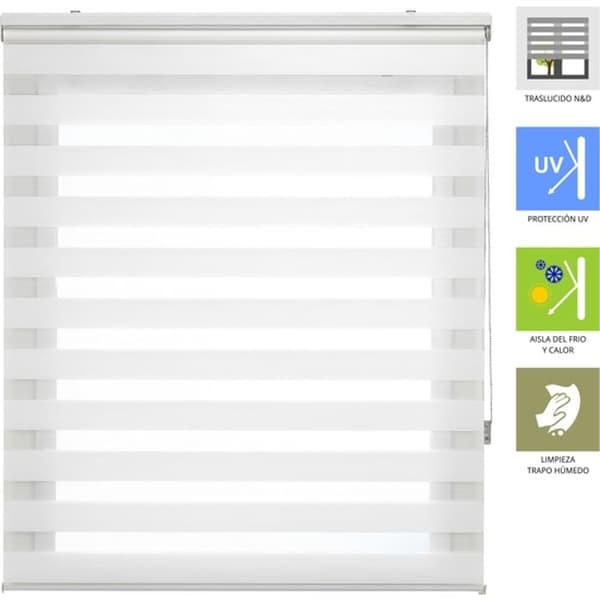 Natt- och dagrullgardin - Natt- och daggardin Storlek 150x250 - Natt- och daggardin av färg | BLINDECOR