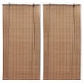Miniatyrbild 1 av 2: Rullgardin bambu 2 st 100 x 160 cm brun