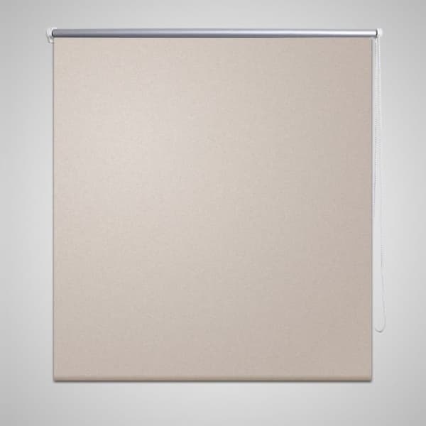 Rullgardin beige 80 x 230 cm mörkläggande