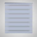 Miniatyrbild 1 av 2: Rullgardin randig vit 90 x 150 cm transparent