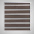 Miniatyrbild 1 av 2: Rullgardin randig brun 60 x 120 cm transparent