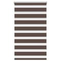 Miniatyrbild 2 av 2: Rullgardin randig brun 90 x 150 cm transparent