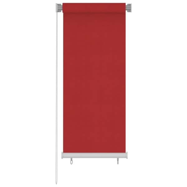Rullgardin utomhus 60x140 cm röd HDPE